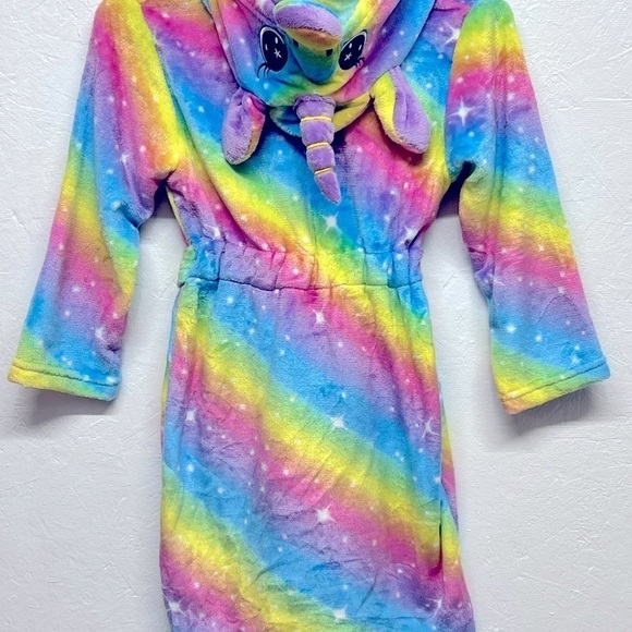 GIRLS Hooded Unicorn Robe (fits 6-7 year old) - Picture 2 of 10